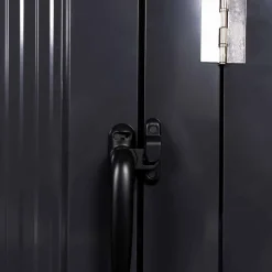 Cache poubelle double en acier gris pour extérieur*IDMarket Outlet