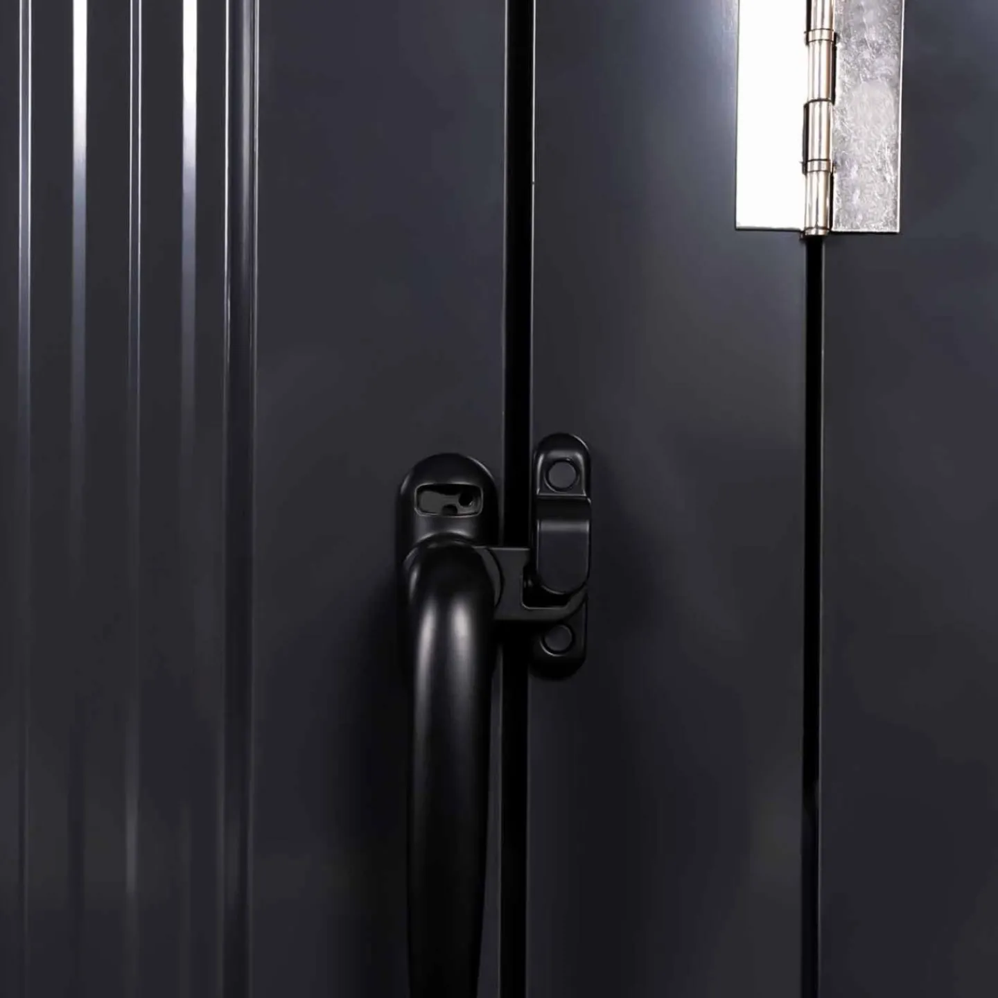 Cache poubelle double en acier gris pour extérieur*IDMarket Outlet