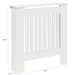 Cache radiateur blanc - étagère murale pour radiateur*IDMarket New