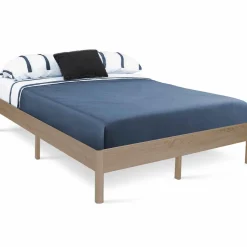 Cadre de lit 140x190 cm effet bois naturel*IDMarket Outlet