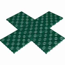 Caillebotis extérieur en plastique vert*IDMarket Discount