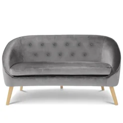 Canapé 2 places scandinave gris*IDMarket Sale