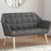 Canapé banquette en tissu gris anthracite*IDMarket