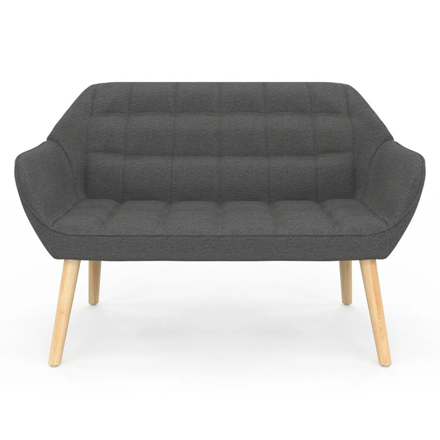 Canapé banquette en tissu gris anthracite*IDMarket