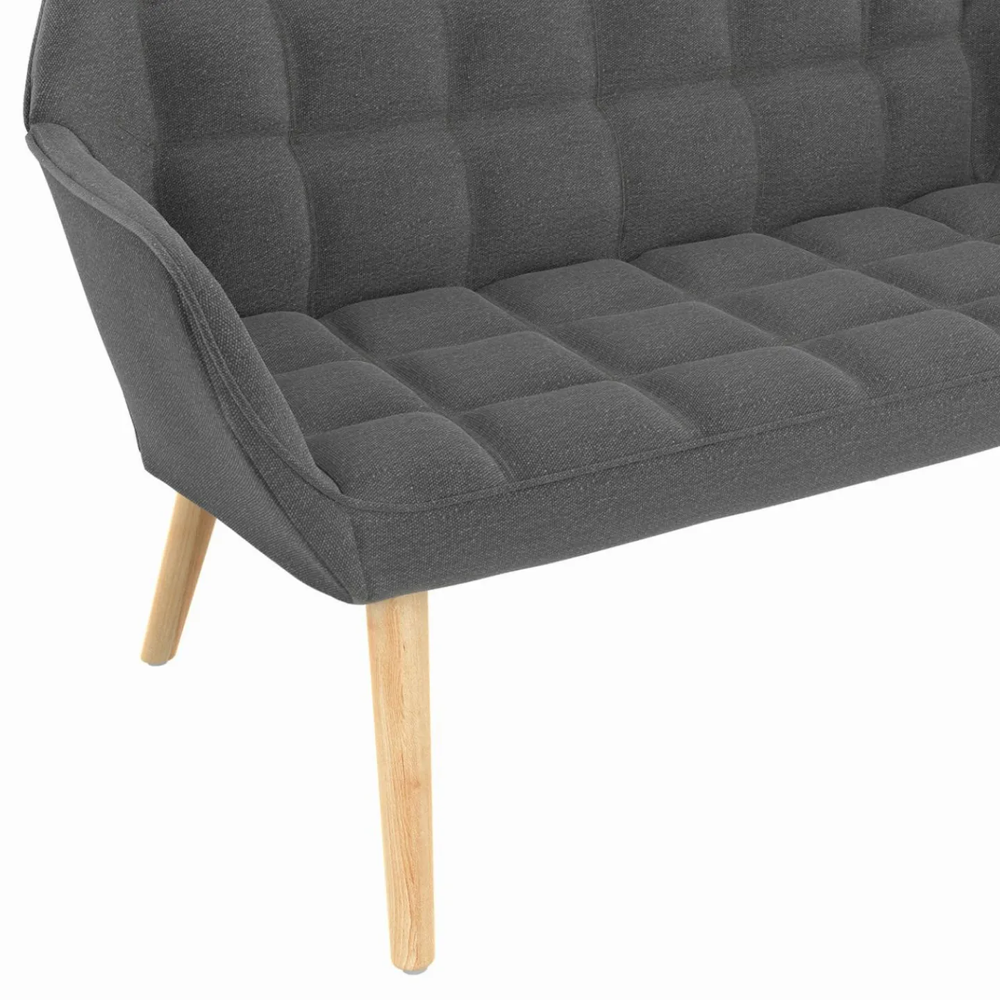 Canapé banquette en tissu gris anthracite*IDMarket