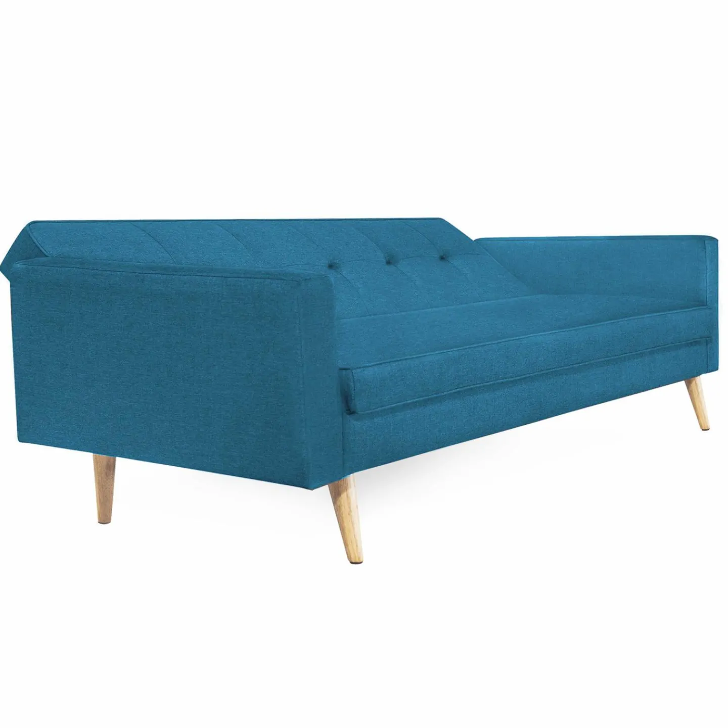 Canapé bleu canard scandinave 3 places convertible*IDMarket Outlet