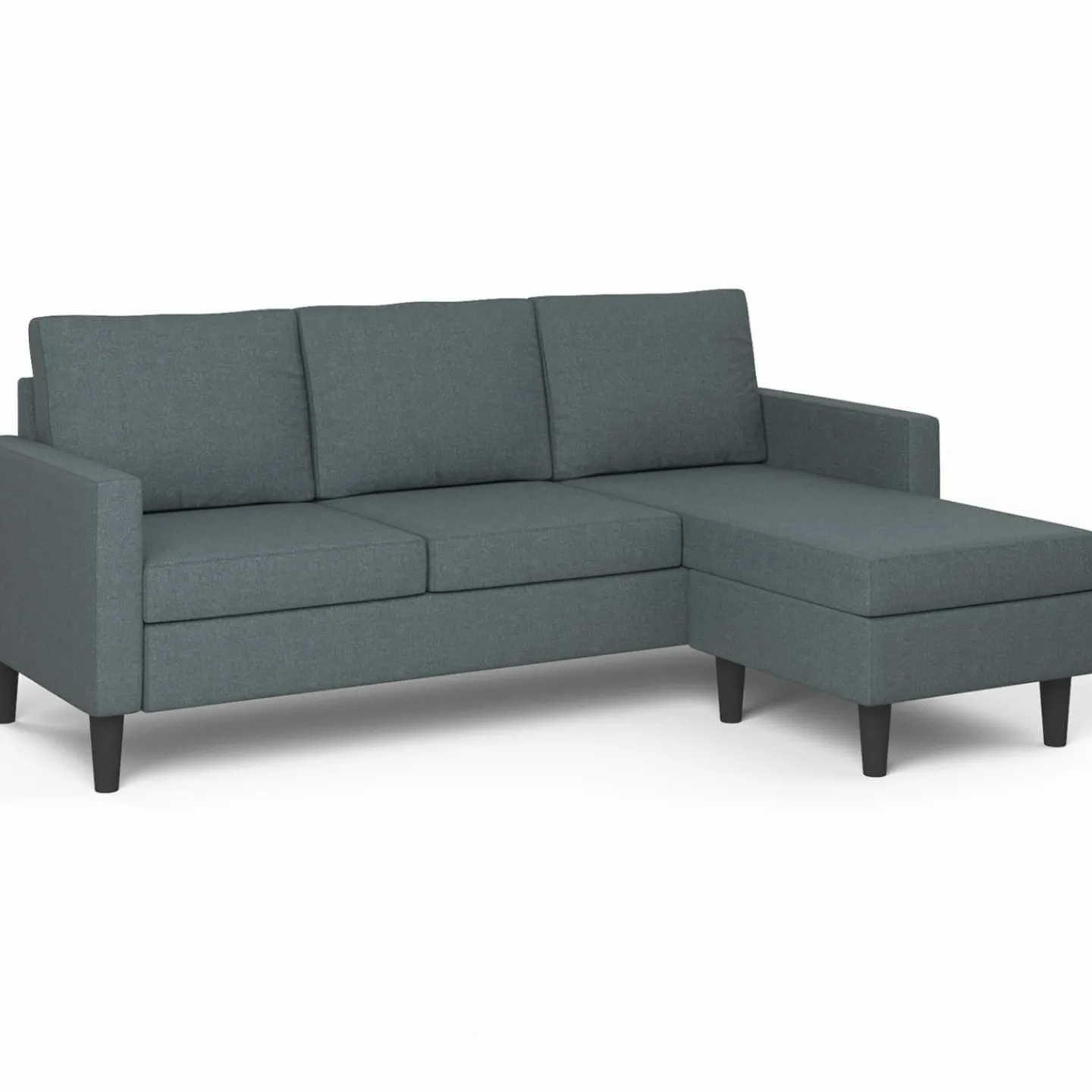 Canapé d’angle 200 cm réversible gris anthracite*IDMarket Online