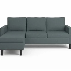 Canapé d’angle 200 cm réversible gris anthracite*IDMarket Online