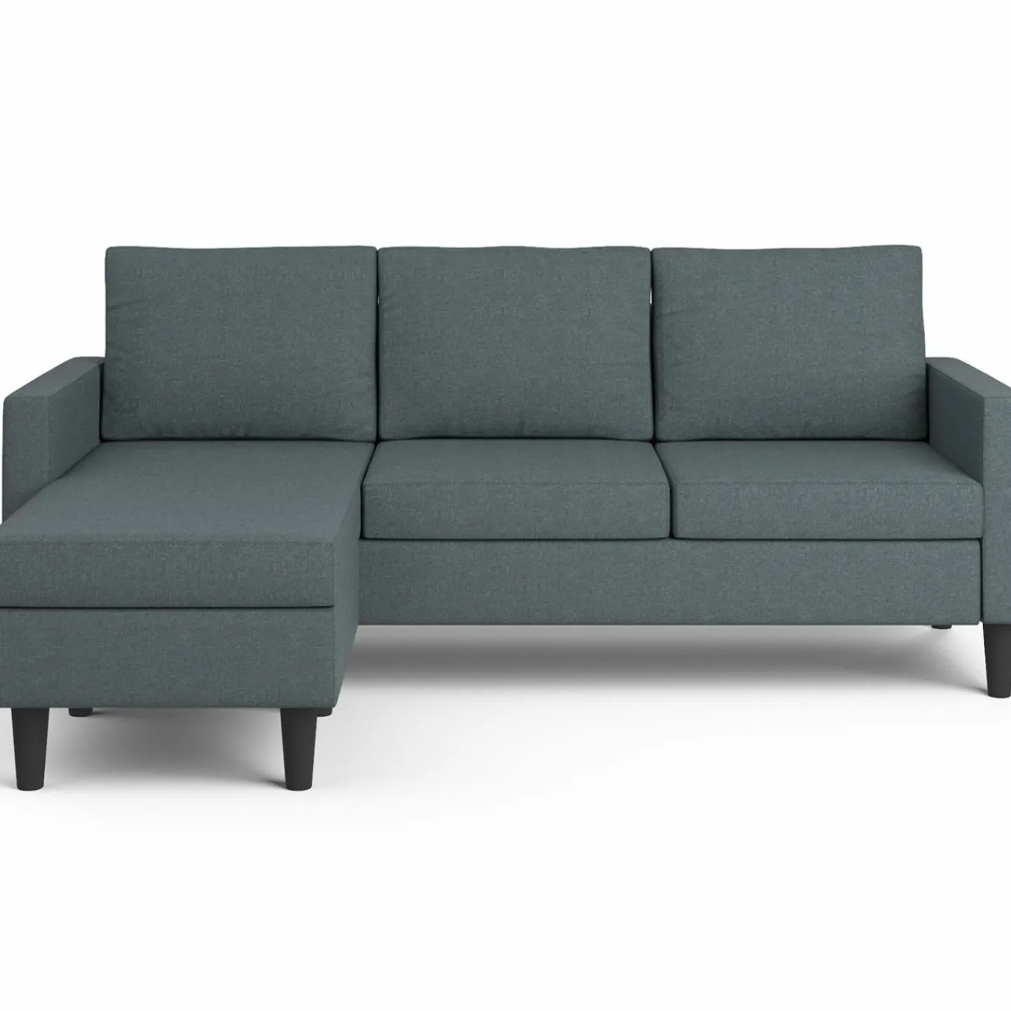 Canapé d’angle 200 cm réversible gris anthracite*IDMarket Online