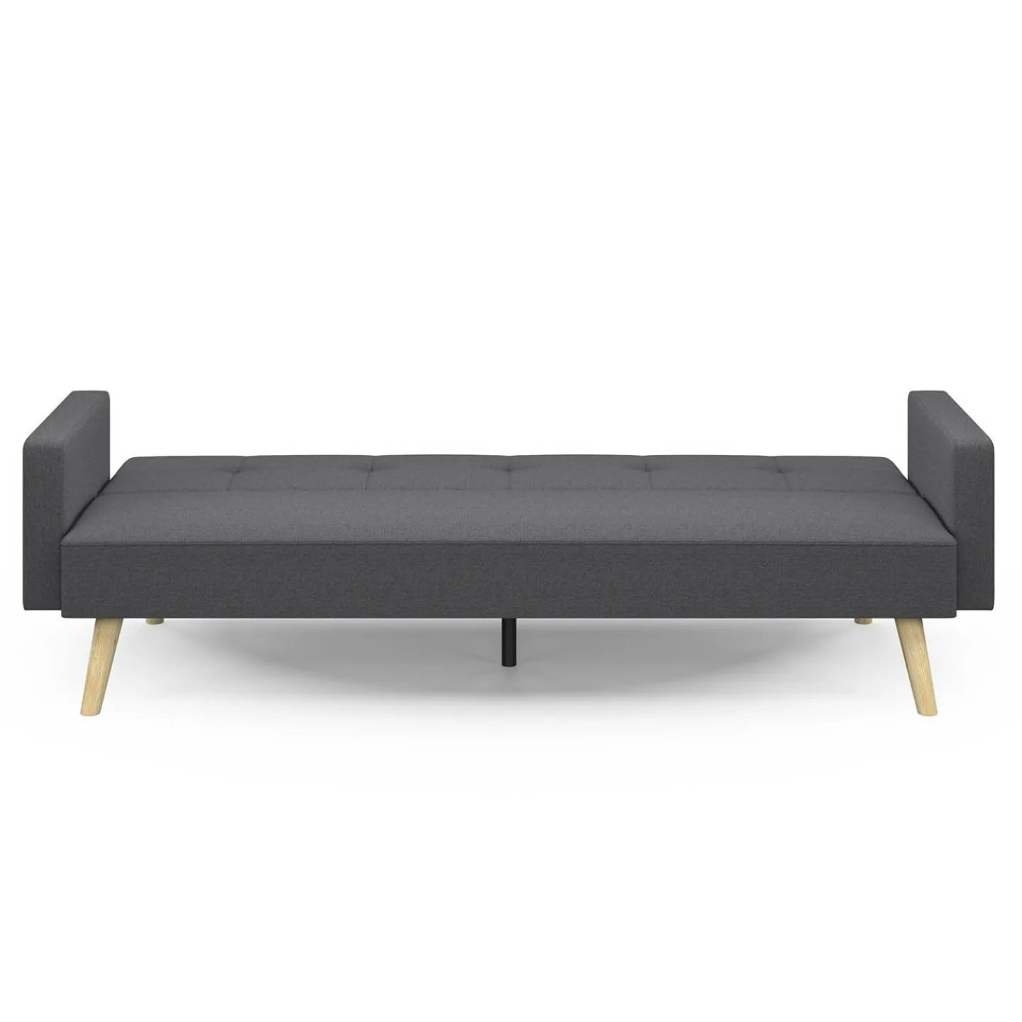 Canapé droit convertible 3 places gris*IDMarket Sale