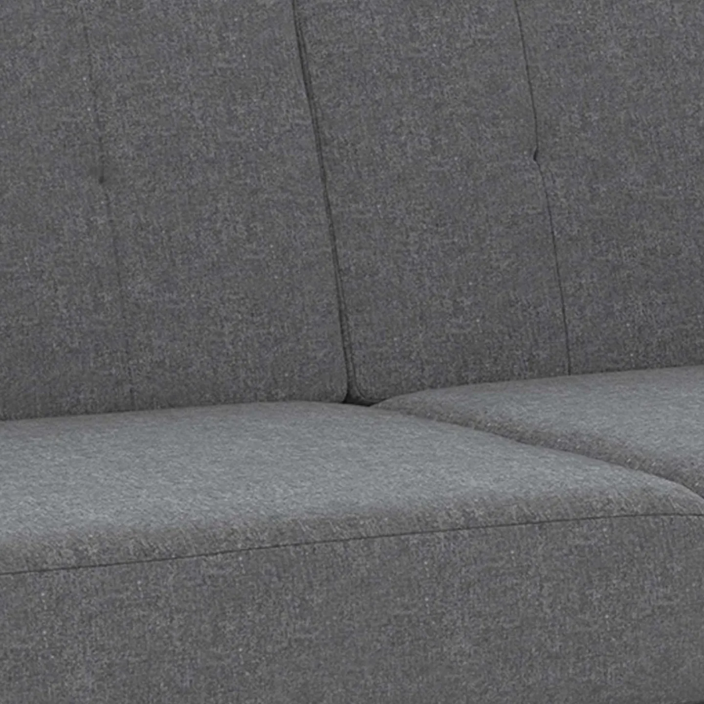 Canapé fixe moderne 3 places 180 cm en tissu gris anthracite*IDMarket