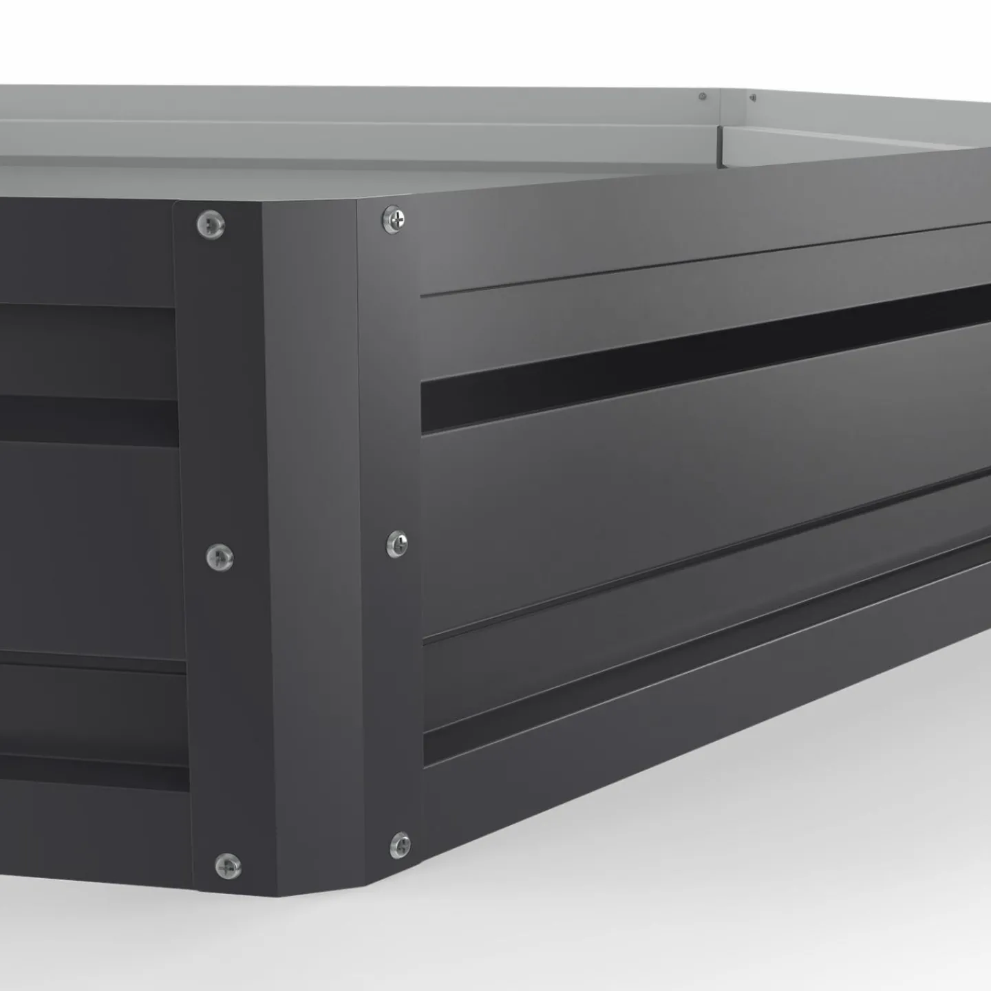 Carrés de potager hexagonale 120 cm gris anthracite : lot de 2*IDMarket Hot