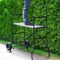 Échafaudage roulant et pliable hauteur de travail 2,5m*IDMarket Discount