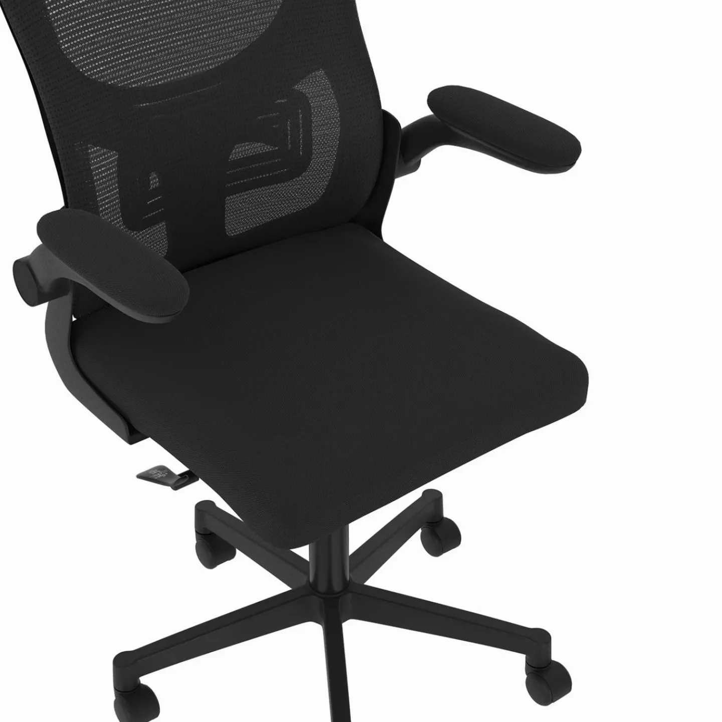 Chaise de bureau ergonomique noire avec roulettes*IDMarket Hot