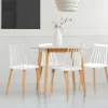 Chaises à barreaux blanches style scandinave*IDMarket Online
