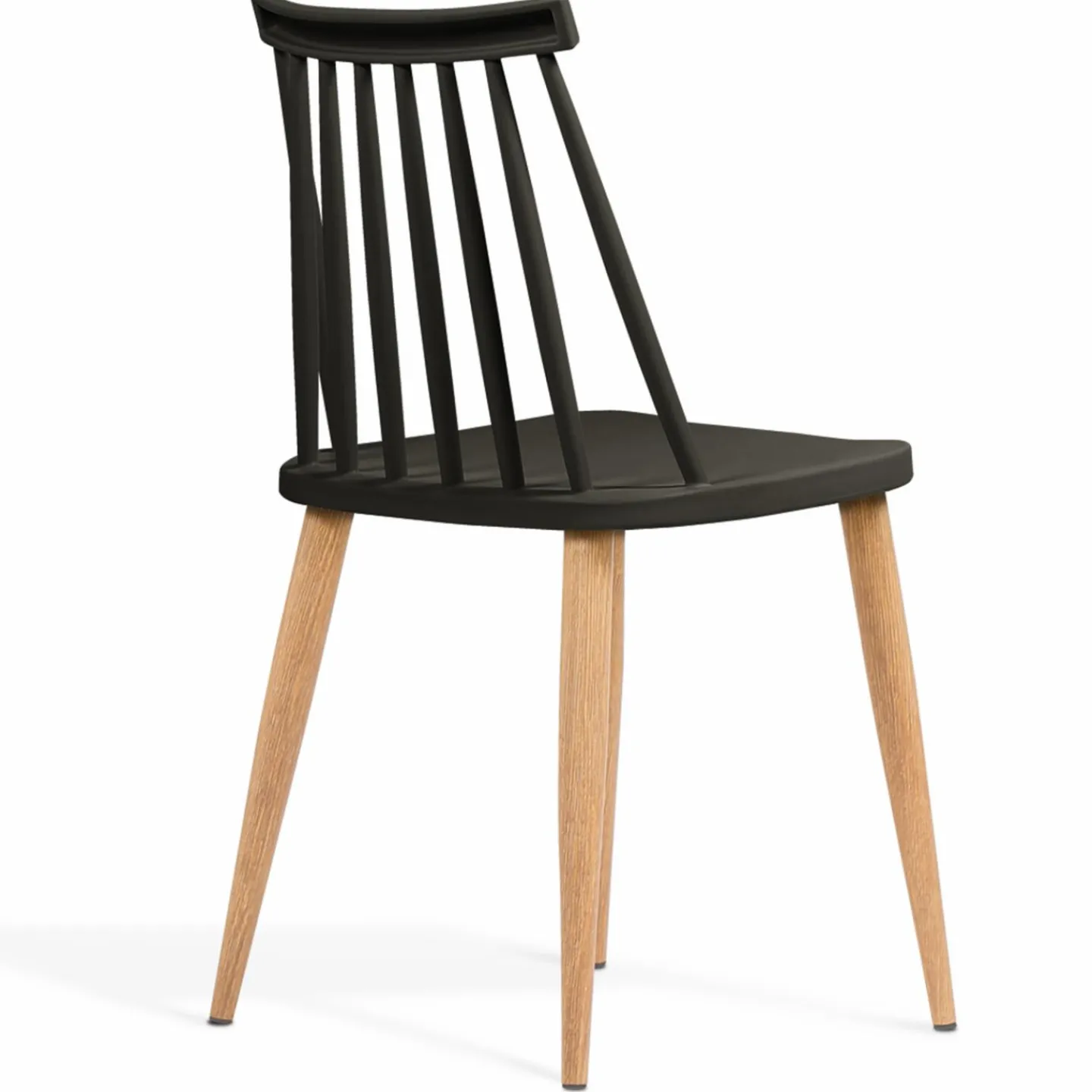 Chaises à barreaux noires style scandinave*IDMarket Clearance