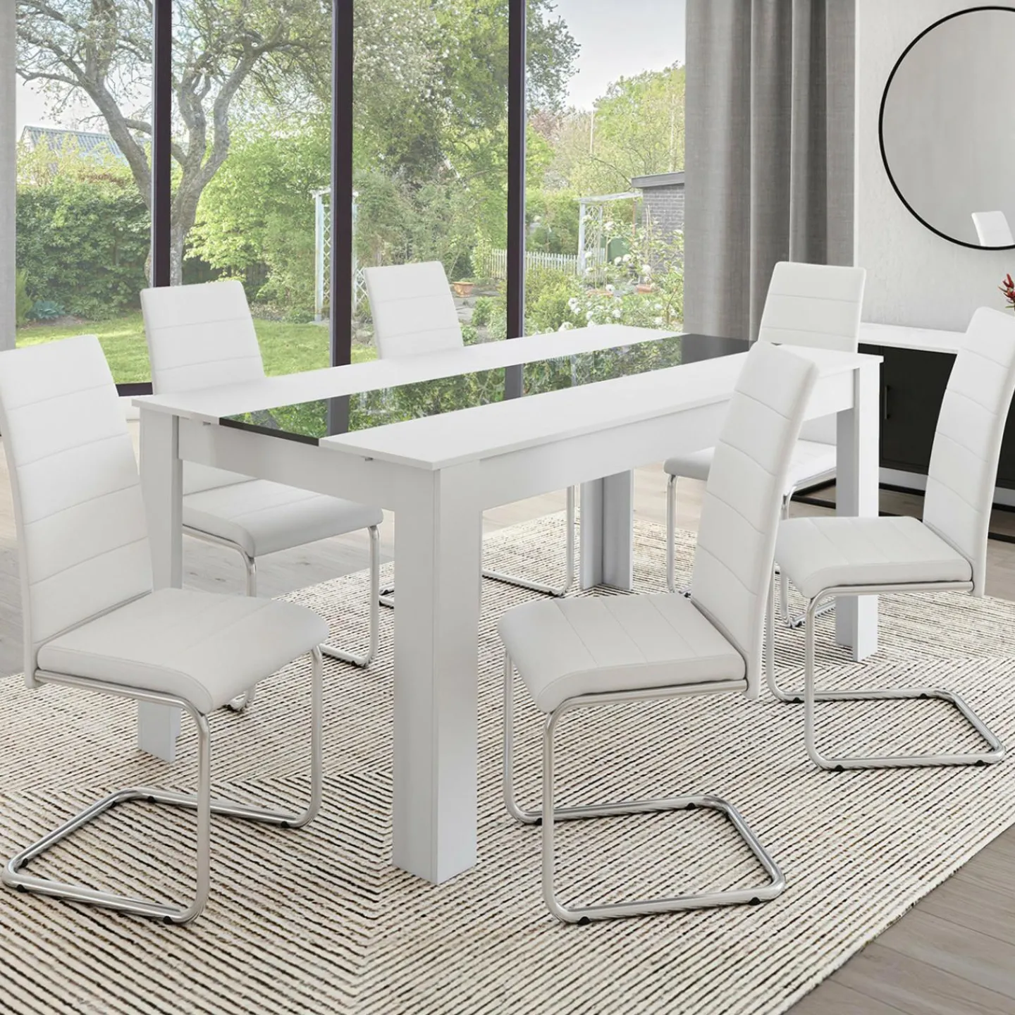 Chaises blanches de salle à manger*IDMarket Outlet