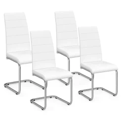Chaises blanches design pour salle à manger MIA*IDMarket Hot