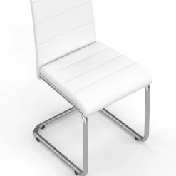 Chaises blanches design pour salle à manger MIA*IDMarket Hot