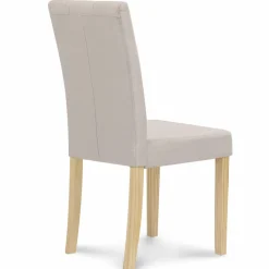 Chaises capitonnées beiges chinées*IDMarket Online