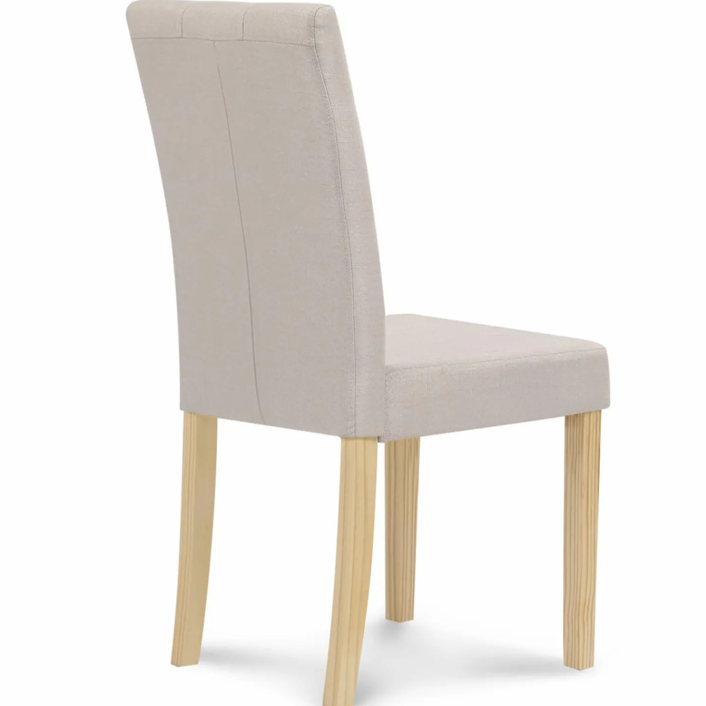 Chaises capitonnées beiges chinées*IDMarket Online