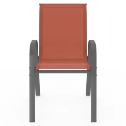 Chaises de jardin empilables terracotta - lot de 6*IDMarket New