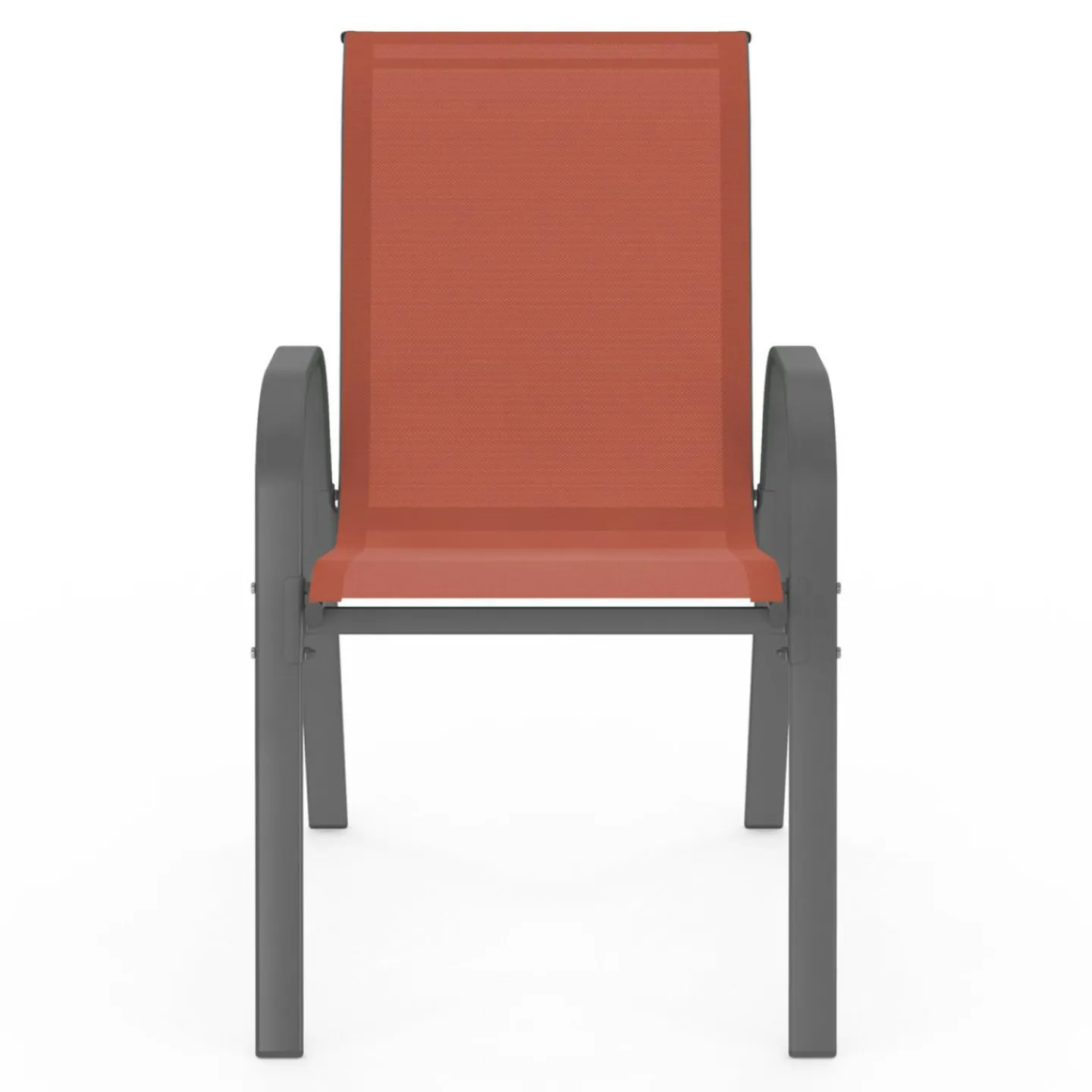 Chaises de jardin empilables terracotta - lot de 6*IDMarket New