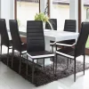 Chaises de salle à manger noires et blanches ROMANE*IDMarket Sale