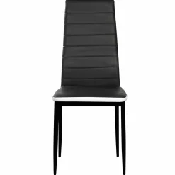 Chaises de salle à manger noires et blanches ROMANE*IDMarket Sale