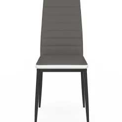 Chaises de salle à manger grises et blanches ROMANE*IDMarket Discount