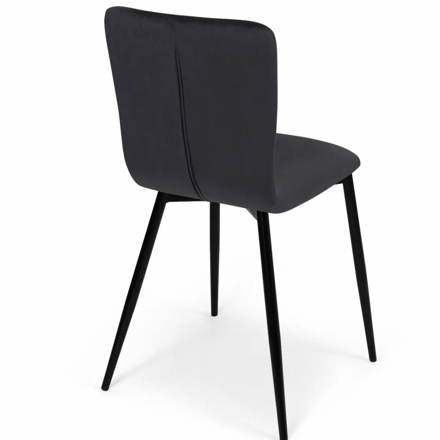 Chaises design en velours gris foncé x4*IDMarket Discount