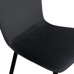 Chaises design en velours gris foncé x4*IDMarket Discount