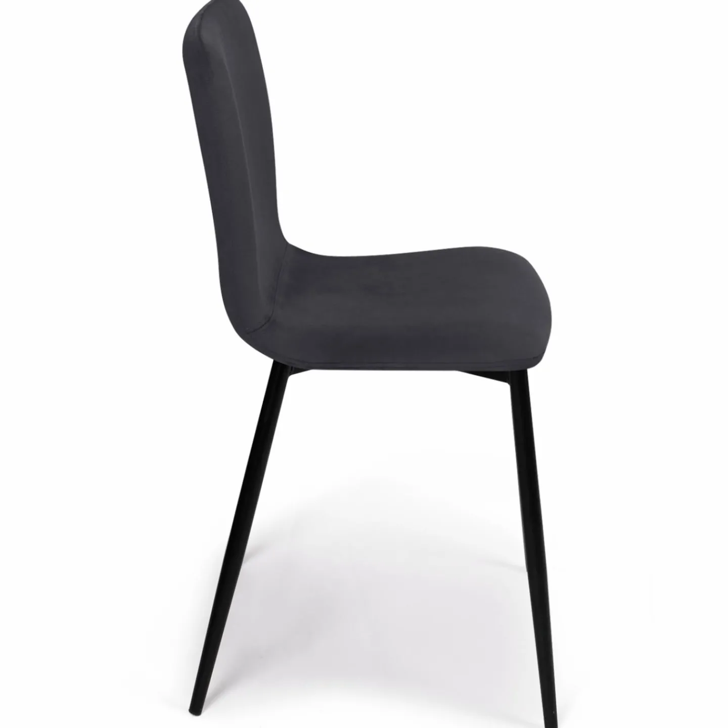 Chaises design en velours gris foncé x4*IDMarket Discount