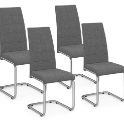 Chaises design gris anthracite pour salle à manger*IDMarket Clearance