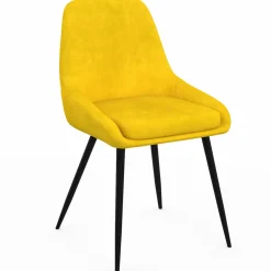 Chaises en velours multicolor avec demi-accoudoirs*IDMarket Outlet