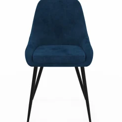 Chaises en velours multicolor avec demi-accoudoirs*IDMarket Outlet