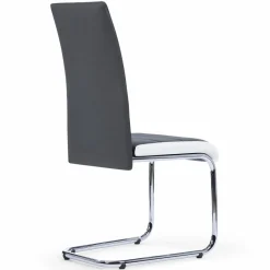 Chaises grises et blanches design pour salle à manger*IDMarket Discount
