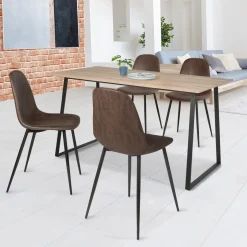 Chaises marron vintage*IDMarket Hot