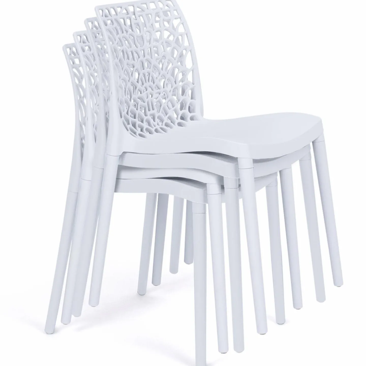Chaises nid d'abeille blanc : lot de 6*IDMarket Sale