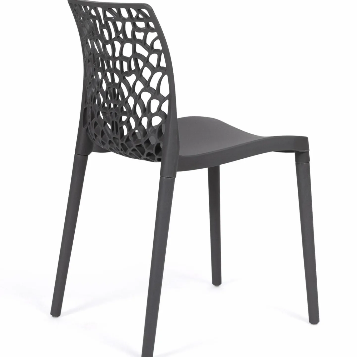 Chaises nid d'abeille gris anthracite : lot de 6*IDMarket Sale