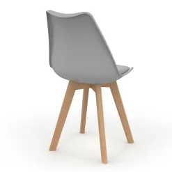 Chaises scandinaves 4 couleurs : gris foncé, gris clair, noir et blanc*IDMarket Online