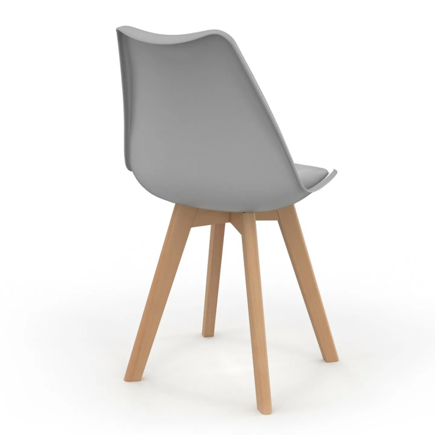 Chaises scandinaves 4 couleurs : gris foncé, gris clair, noir et blanc*IDMarket Online