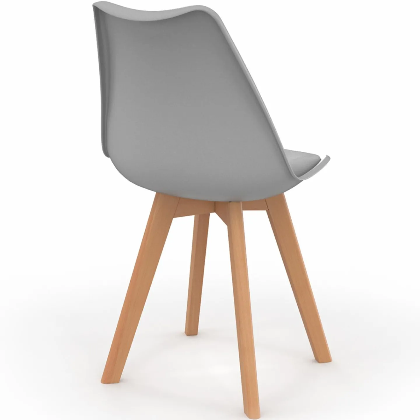 Chaises scandinaves 4 couleurs : pastel rose, blanc, gris clair et bleu*IDMarket Best