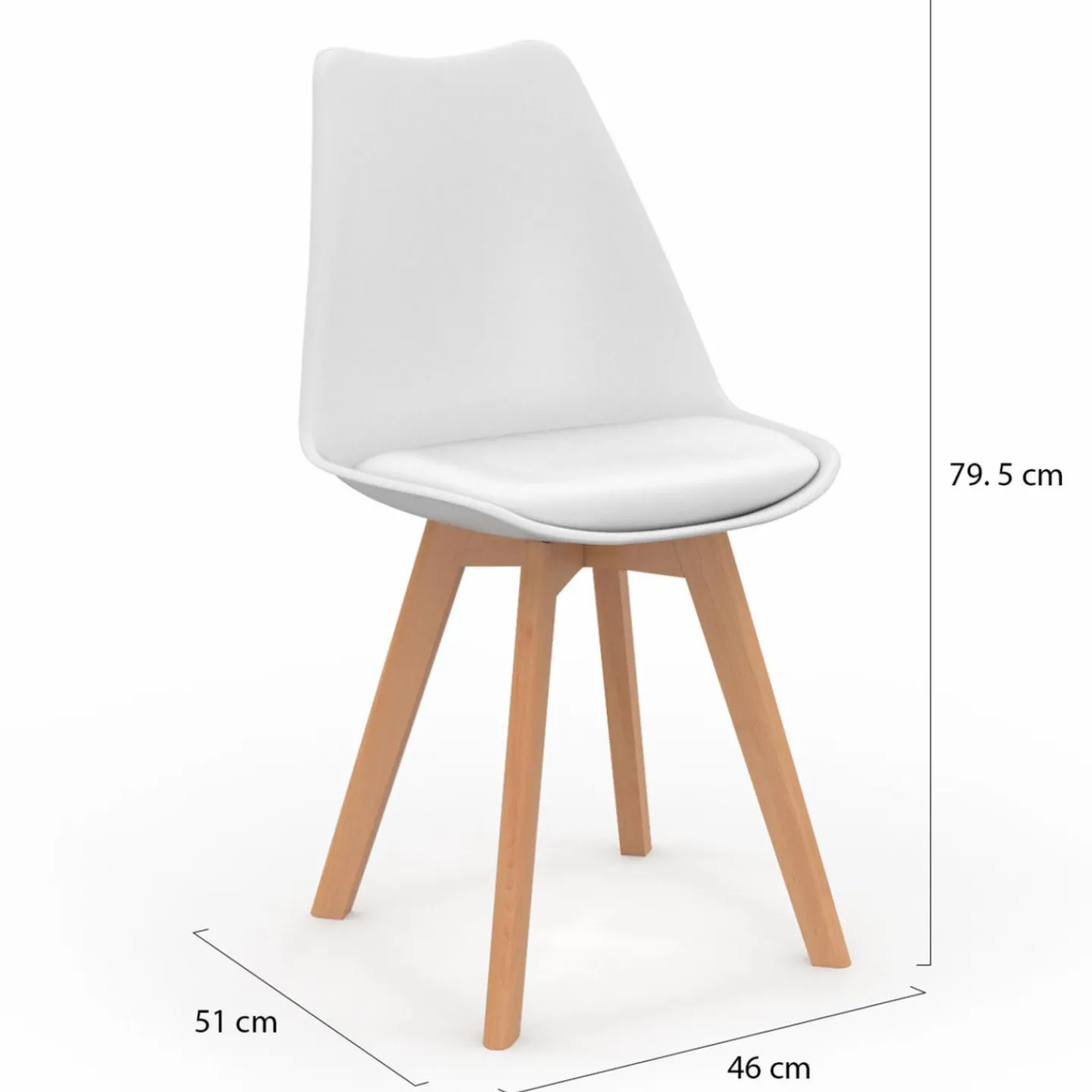 Chaises scandinaves beige, blanc et marron velours patchworks mix color*IDMarket
