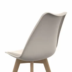 Chaises scandinaves beige, blanc et marron velours patchworks mix color*IDMarket