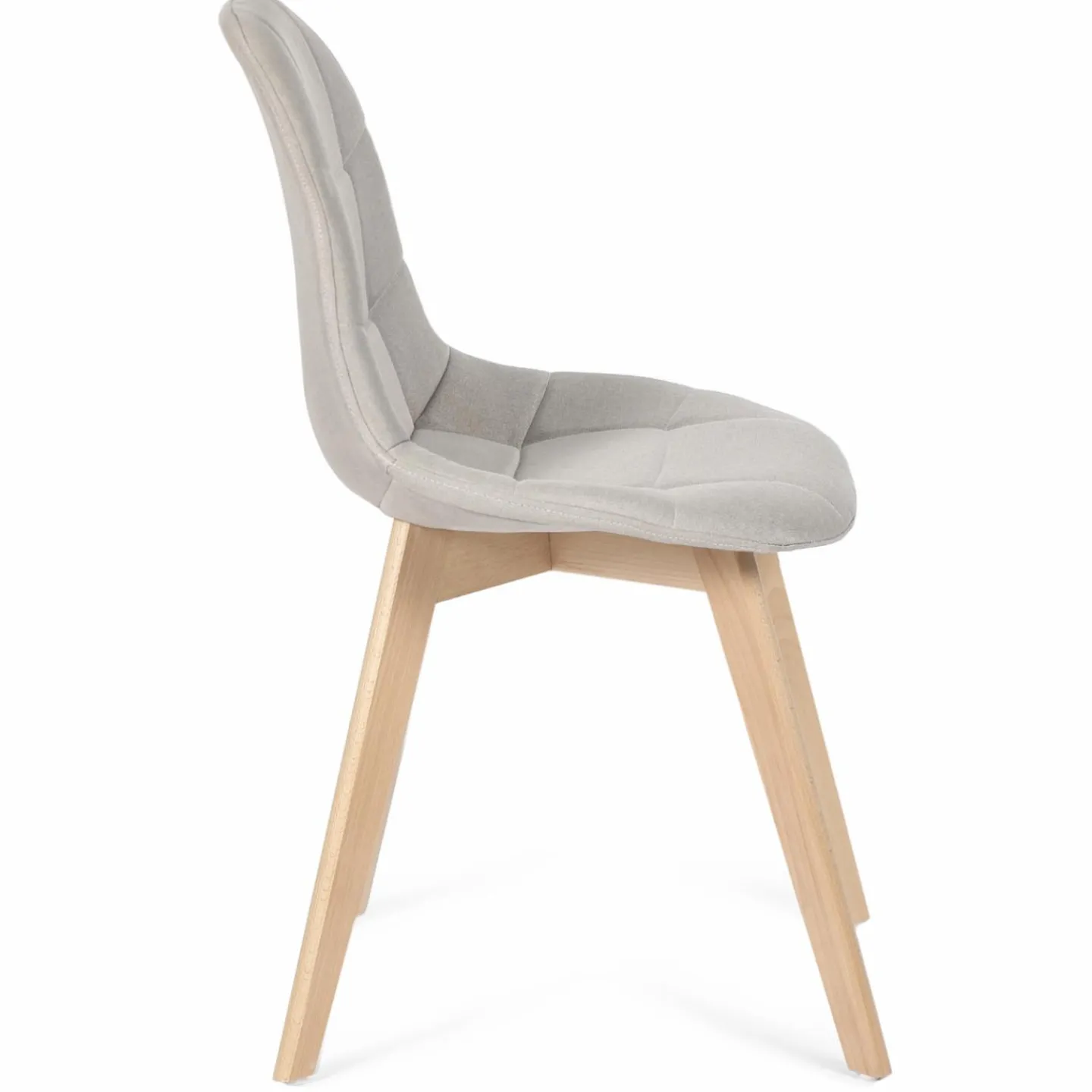 Chaises scandinaves beiges pieds en bois*IDMarket Online