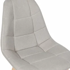 Chaises scandinaves beiges pieds en bois*IDMarket Online