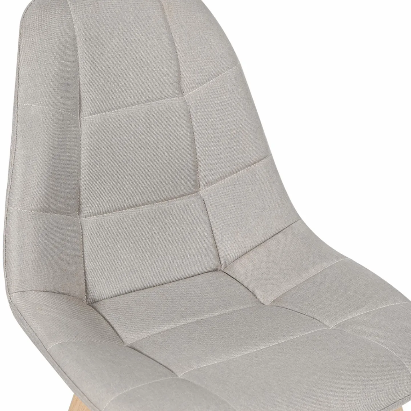 Chaises scandinaves beiges pieds en bois*IDMarket Online