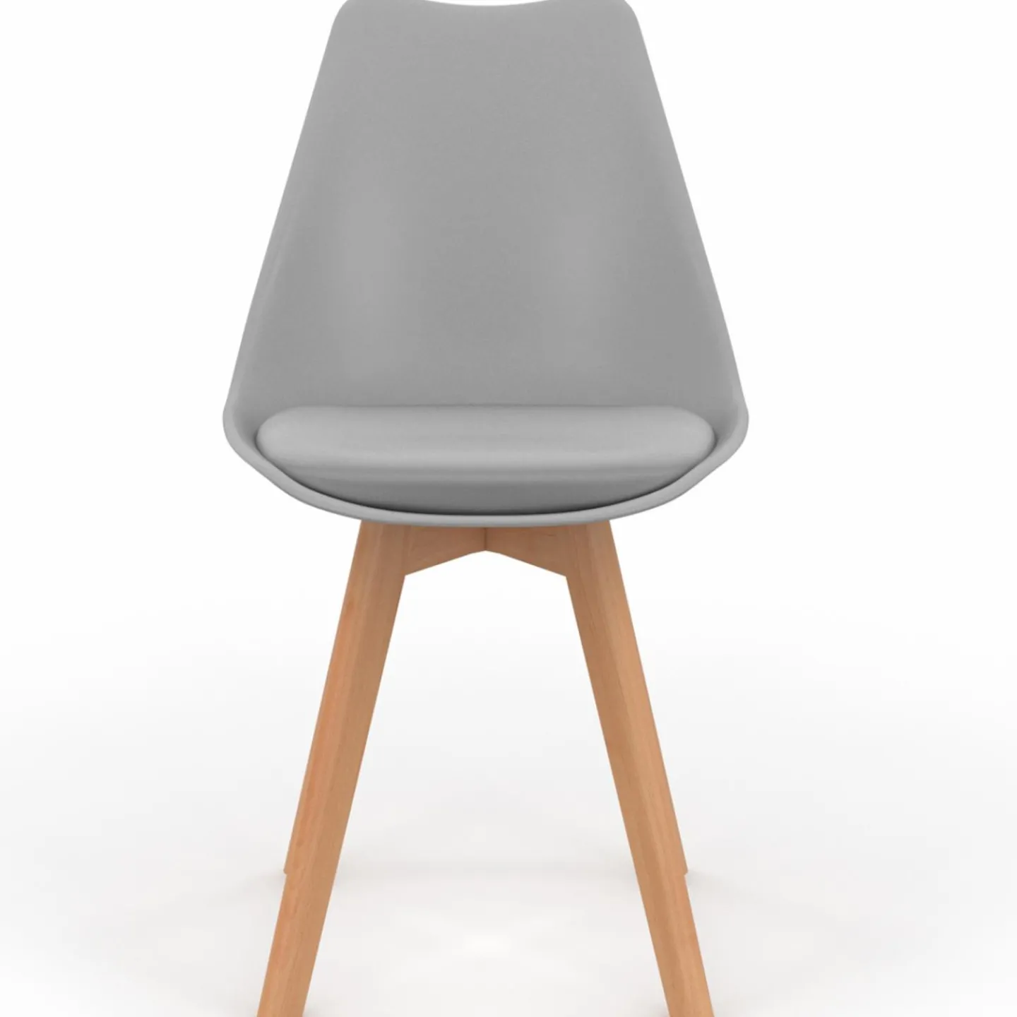 Chaises scandinaves grises avec coussin*IDMarket Clearance