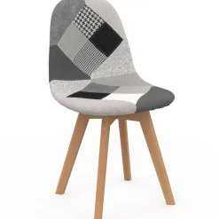 Chaises scandinaves mix color : gris, blanc, noir et patchworks*IDMarket Hot